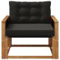 Preview: Outdoor-Sofagarnitur Massives Akazienholz und Textilene Natur