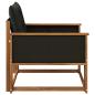 Preview: Outdoor-Sofagarnitur Massives Akazienholz und Textilene Natur