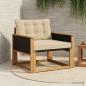 Preview: ARDEBO.de - Outdoor-Sofagarnitur Massives Akazienholz und Textilene Natur