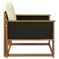 Preview: Outdoor-Sofagarnitur Massives Akazienholz und Textilene Natur