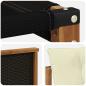 Preview: Outdoor-Sofagarnitur Massives Akazienholz und Textilene Natur