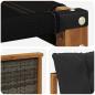 Preview: Outdoor-Sofagarnitur Massives Akazienholz und Textilene Natur