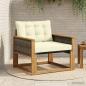 Preview: ARDEBO.de - Outdoor-Sofagarnitur Massives Akazienholz und Textilene Natur