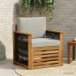 Preview: ARDEBO.de - Outdoor Mittelsofa Natur