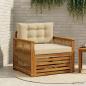 Preview: ARDEBO.de - Outdoor Mittelsofa Natur