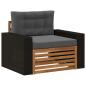 Preview: Outdoor Mittelsofa Massivholz Akazie Natur