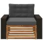 Preview: Outdoor Mittelsofa Massivholz Akazie Natur