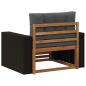 Preview: Outdoor Mittelsofa Massivholz Akazie Natur