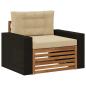 Preview: Outdoor Mittelsofa Massivholz Akazie Natur