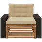 Preview: Outdoor Mittelsofa Massivholz Akazie Natur