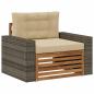 Preview: Outdoor Mittelsofa Massivholz Akazie Natur