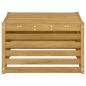 Preview: Tisch für Outdoor Massivholz Akazie Weiß 59 x 59 x 37 cm