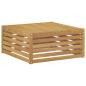Preview: Tisch für Outdoor Massivholz Akazie Weiß 79 x 79 x 37 cm