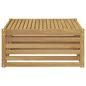 Preview: Tisch für Outdoor Massivholz Akazie Weiß 79 x 79 x 37 cm