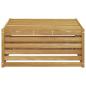 Preview: Tisch für Outdoor Massivholz Akazie Weiß 79 x 79 x 37 cm