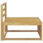 Preview: Outdoor Mittelsofa Massivholz Akazie Weiß 83 x 79 x 73 cm