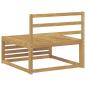 Preview: Outdoor Mittelsofa Massivholz Akazie Weiß 83 x 79 x 73 cm
