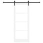 Preview: Schiebetür ORKDAL Weiß und Schwarz 83 x 211 cm