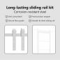 Preview: Schiebetür ORKDAL Weiß 83 x 202 cm Massivholz Kiefer und Glas