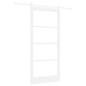 Preview: Schiebetür ORKDAL Weiß 93 x 202 cm Massivholz Kiefer und Glas