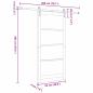 Preview: Schiebetür ORKDAL Weiß 93 x 202 cm Massivholz Kiefer und Glas