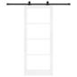 Preview: Schiebetür ORKDAL 83 x 202 cm Massivholz Kiefer und Glas