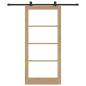 Preview: Schiebetür ORKDAL 93 x 202 cm Massivholz Kiefer und Glas
