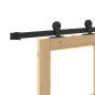 Preview: Schiebetür ORKDAL Natürlich und Schwarz 93 x 202 cm