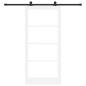 Preview: Schiebetür ORKDAL 93 x 202 cm Massivholz Kiefer und Glas