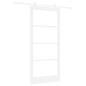 Preview: Schiebetür ORKDAL Weiß 93 x 202 cm Massivholz Kiefer und Glas