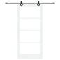 Preview: Schiebetür ORKDAL 93 x 202 cm Massivholz Kiefer und Glas