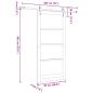 Preview: Schiebetür Weiß 93 x 202 cm Massivholz Kiefer und Glas