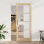 Preview: ARDEBO.de - Schiebetür ORKDAL Natur 93 x 232 cm Massivholz Kiefer und Glas