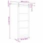 Preview: Schiebetür ORKDAL Weiß 93 x 232 cm Massivholz Kiefer und Glas