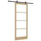 Preview: Schiebetür ORKDAL 93 x 232 cm Massivholz Kiefer und Glas