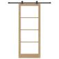 Preview: Schiebetür ORKDAL 93 x 232 cm Massivholz Kiefer und Glas