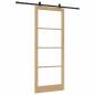 Preview: Schiebetür ORKDAL 93 x 232 cm Massivholz Kiefer und Glas