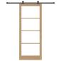Preview: Schiebetür ORKDAL 93 x 232 cm Massivholz Kiefer und Glas