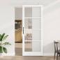 Preview: ARDEBO.de - Schiebetür ORKDAL 93 x 232 cm Massivholz Kiefer und Glas Weiß