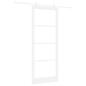 Preview: Schiebetür ORKDAL Weiß 93 x 232 cm Massivholz Kiefer und Glas