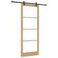 Preview: Schiebetür ORKDAL 93 x 232 cm Massivholz Kiefer und Glas