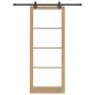 Preview: Schiebetür ORKDAL 93 x 232 cm Massivholz Kiefer und Glas