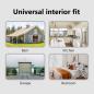 Preview: Schiebetür ORKDAL Weiß und Schwarz 93 x 232 cm