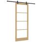 Preview: Schiebetür ORKDAL 93 x 232 cm Massivholz Kiefer und Glas