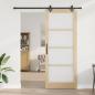 Preview: Schiebetür ORKDAL 93 x 232 cm Massivholz Kiefer und Glas