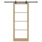 Preview: Schiebetür ORKDAL 93 x 232 cm Massivholz Kiefer und Glas