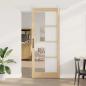 Preview: ARDEBO.de - Schiebetür 93 x 232 cm Massivholz Kiefer und Glas Natur