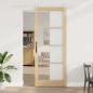 Preview: ARDEBO.de - Schiebetür 93 x 232 cm Massivholz Kiefer und Glas Natur