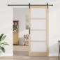 Preview: Schiebetür ORKDAL 93 x 232 cm Massivholz Kiefer und Glas Natur
