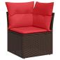 Preview: Gartensofa-set 11 stk. Braun Poly-Rattan